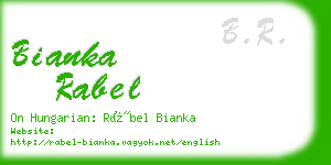 bianka rabel business card